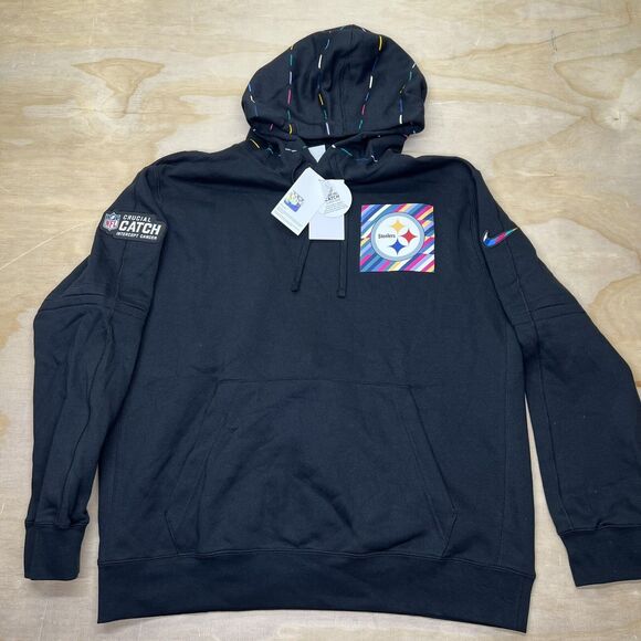 Nike Other - NEW XL Pittsburgh Steelers Nike 2023 Crucial Catch Club Sideline Hoodie Black